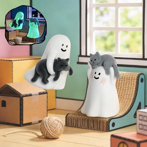52TOYS Ghody - Behold My Cat Blind Box, Whole Set 9Pcs Collectible Toy Kawaii Action Figures Creative Gift Room Decor Desktop Decoration 1.85 Inch, Gift for Birthday Party thumbnail 8