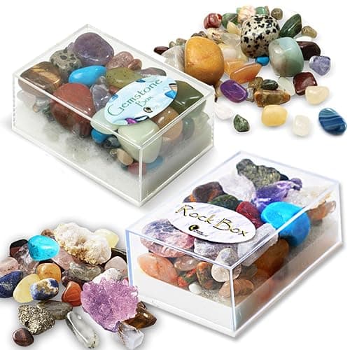 Gemstone and Rock Box Collection. Set of 2 Boxes - Image 1