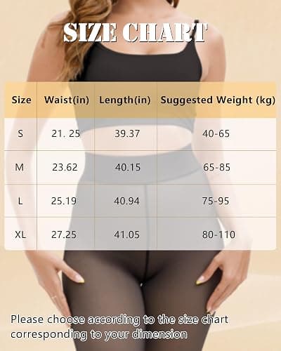 Bebila Fleece Lined Tights Women, Fake Translucent Warm Tights for Winter Sheer Pantyhose Thermal Leggings thumbnail 7