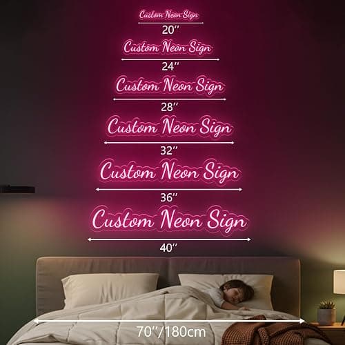 Sparklove Custom Neon Signs for Wall Decor,Girls Gifts for Room Decor,Christmas Gift for Girls and Boy Kids.Customized LED Neon Lights for Bedroom Wedding Birthday Party Bar Business Shop Decoration. thumbnail 5