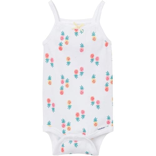 Gerber Baby Girls Multi-Pack Sleeveless Onesies Bodysuit thumbnail 2