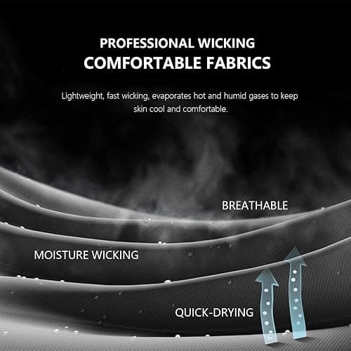 HovSiyla 1/5 Pack Workout Shirts for Men Athletic Running Gym Quick Dry Short Sleeve Performance Moisture Wicking T Shirt thumbnail 5