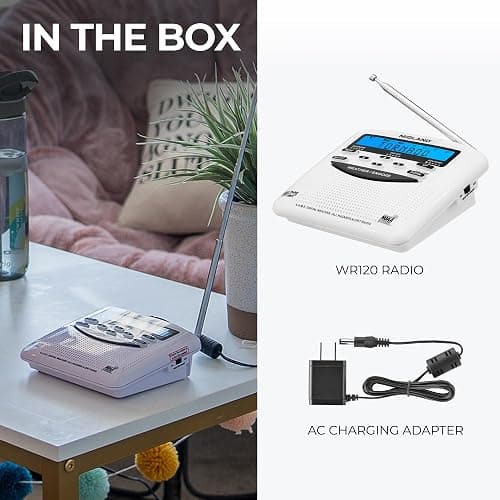 Midland - WR120B - NOAA Emergency Weather Alert Radio - Localized Programming, Trilingual Display, 60+ Emergency Alerts, Alarm, Selectable Alert Tone thumbnail 8