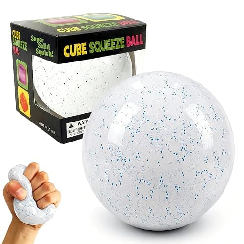 Snowball Squishy, Squishy Stress Ball, Snowball Crunch, Slow Rising Memory Foam Squishy Fidget Snow Ball, Adults Anxiety Stress Relief Toys - Image 1