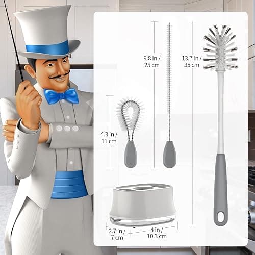 MR.SIGA Water Bottle Brush Cleaning Set thumbnail 3