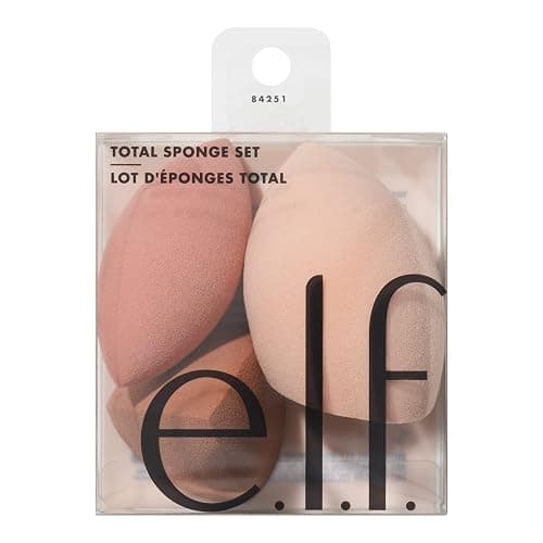e.l.f. Total Sponge Set, Multi-use Makeup Sponge Set For Flawless Blending, Great For Powder Or Liquid Concealer & Foundation, Vegan & Cruelty-Free - Image 1