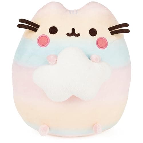 GUND Pusheen Rainbow Ombre Plush, Stuffed Animal for Ages 8 and Up, Rainbow, 9.5” - Image 1