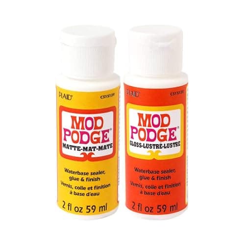 Krafty Kit Mod Podge Bundle: 2oz Gloss and 2oz Matte Water-Based Glue, Sealer & Finish - Image 1