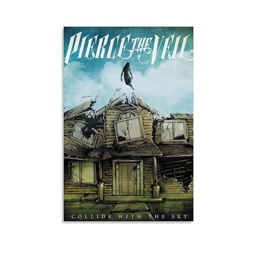 clould fitness Pierce The Veil by Collide with The Sky Canvas Poster Bedroom Decor Office Room Decor Gift Unframe-style 12x18inch(30x45cm) - Image 1