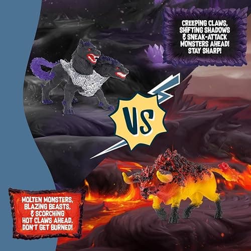 Schleich Eldrador Creatures - 71 PC BattleCave Arena Lava Vs. Shadow Playset - Lava Bull and Shadow Hound Set - Animal Monster Figurines for Boys and Girls - Fun Beast Toys for Kids Ages 7+ | 42673 thumbnail 10