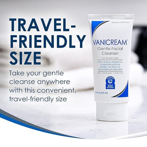 Vanicream Gentle Facial Cleaner, 2.5 Fl Oz, Formulated without Common Irritants for Sensitive Skin, Removes Makeup, Dirt & Excess Oils, Non-Comedogenic, pH-Balanced Face Wash thumbnail 5