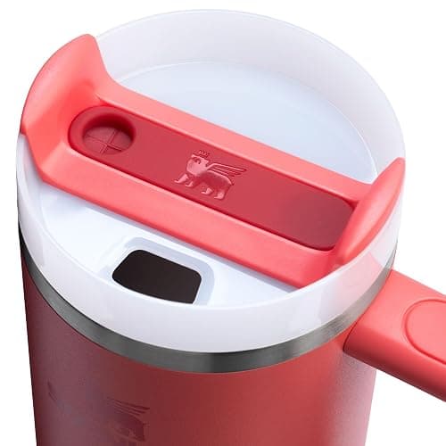 STANLEY Quencher H2.0 Tumbler with Handle and Straw 30 oz | Flowstate 3-Position Lid | Cup Holder Compatible for Travel | Insulated Stainless Steel Cup | BPA-Free | Hot Coral thumbnail 3