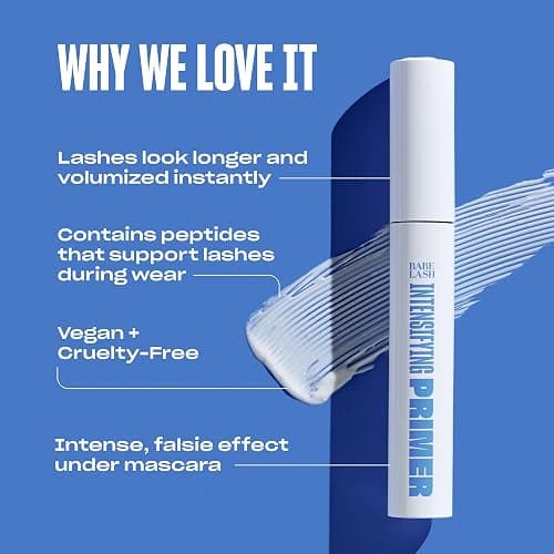 Babe Original Intensifying Lash & Mascara Primer and Lash Mask with Peptides, Shea Butter & Castor Seed Oil Condition & Nourish, Boost Mascara Length, Definition, Volume, Cruelty-Free & Vegan thumbnail 4