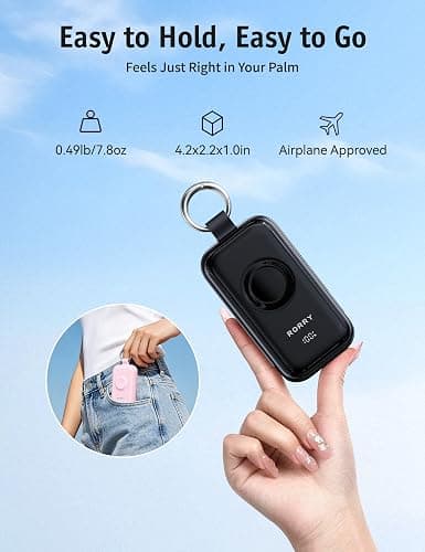 RORRY CharmGo Pro 45W Portable Charger Power Bank 10000mAh Battery Pack | Fast Charging, Built-in Cables, 3-in-1 Keychain Design, for iPhone, Apple Watch, iPad, MacBook, Travel Essential, Pocket Size thumbnail 7