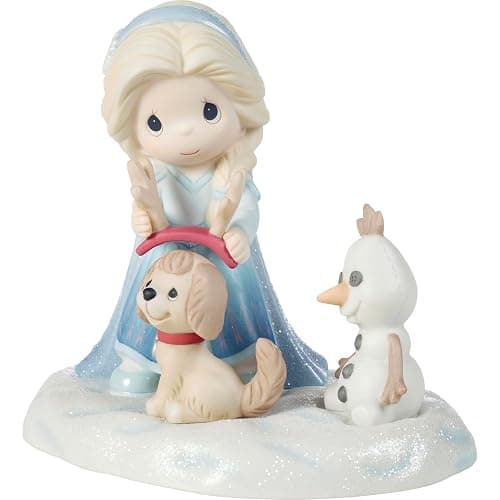 Precious Moments Elsa Figurine | Disney Frozen Elsa Make Your Own Magic Bisque Porcelain Figurine | Frozen Décor | Disney Décor & Gifts thumbnail 3