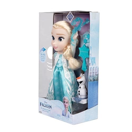JAKKS Pacific Elsa Doll Classic My Singing Friend Elsa Doll & Olaf Figure thumbnail 5