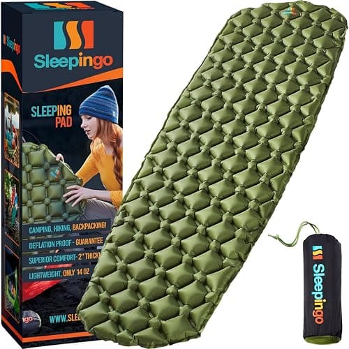 Sleepingo Ultralight Sleeping Mat - Inflatable & Compact Camping Air Mattress for Backpacking, Hiking- New - Image 1