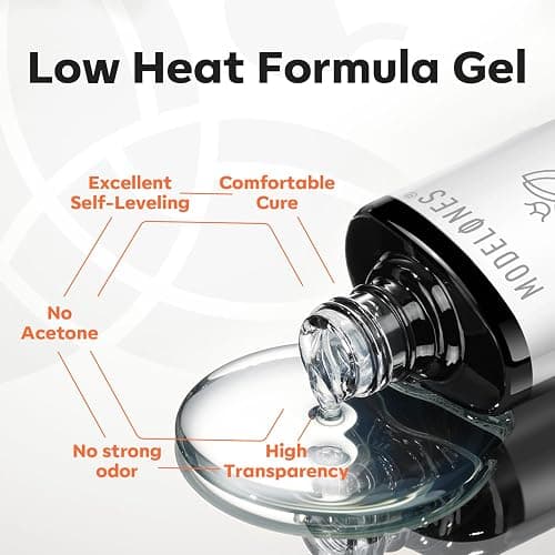 modelones U V Peel off Gel Base Coat, Quick Dry Peelable Base Coat for Gel Nail Polish Beginner Friendly Gentle Protection for Thin & Weak Nails,10ml thumbnail 3