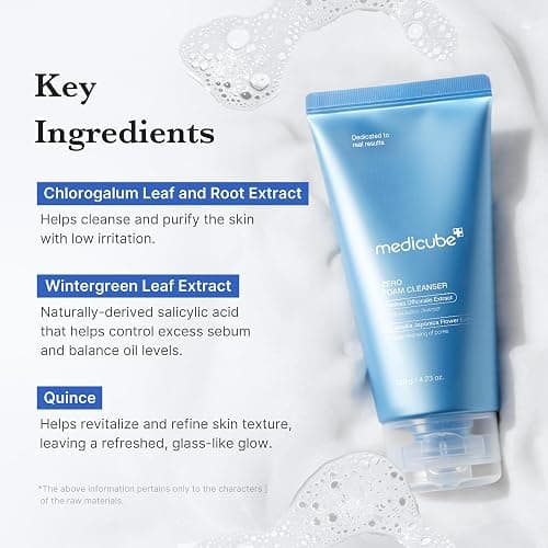 medicube Zero Foam Cleanser for Sensitive Skin - Sebum Control, Moisture Balance, and Pore Minimization | Korean Skincare thumbnail 4
