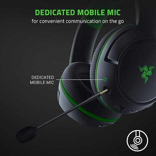 Wireless Xbox Gaming Headset: Razer Kaira Pro with Titanium Drivers & Supercardioid Mic - Black thumbnail 4