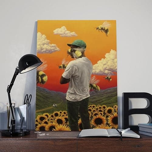 EUNHNXSK Tyler The Creator Poster Flower Boy Album Rapper Music Canvas Poster Wall Art Decor Print Picture Paintings for Living Room Bedroom Decoration Unframe：08x12inch(20x30cm) thumbnail 8