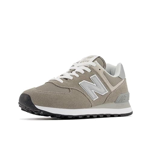 New Balance Women's 574 Core Sneaker, White, 8 - Image 1