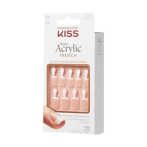 KISS Salon Acrylic French Nails - Crush Hour, Pink thumbnail 3