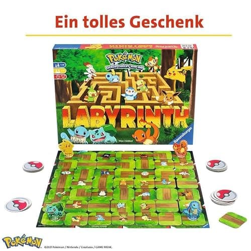 Ravensburger Labyrinth Pokemon Board Game - A Strategic Maze Adventure for Family Nights & Pokemon Parties - Includes Pikachu, Bulbasaur, and More - Great Birthday Gift for Kids Ages 7 and Up thumbnail 6