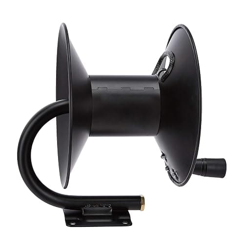 Amazon Basics Retractable Air Hose Reel - Fits 3/8-Inch × 50-Feet Air Compressor Hoses, Hoses Excluded, Not for Water/Pressure Washers, 300PSI, Black - Without Hose thumbnail 4