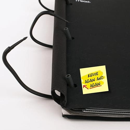 Five Star Flex Refillable Notebook + Study App, College Ruled Paper and 1 Inch TechLock Ring Binder with Pockets, Tabs and Dividers, 200 Sheet Capacity, Black (29328AA2) thumbnail 6