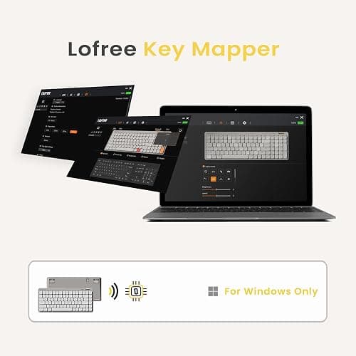 Flow Lite 100 Keys Low Profile Mechanical Keyboard, Swappable Rechargeable Wireless Keyboard with 2.4G Receiver, Bluetooth and Wired Connection for Windows, Mac/ Specter Linear Switches (Marble) thumbnail 7