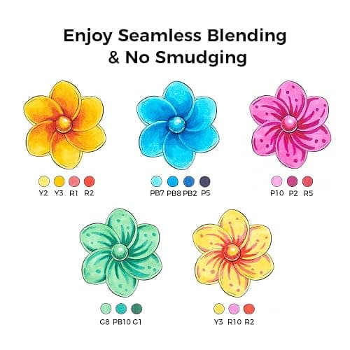 Ohuhu Alcohol Markers Brush Tip: 48-Color Double Tipped Art Marker Set for Artist Adults Coloring Illustrations -Honolulu -Brush & Chisel -Refillable thumbnail 3