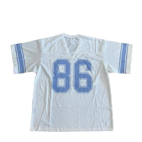 Oversized Jersey Shirts for Women Y2k Number Graphic Print V Neck Short Sleeve Aesthetic Summer T-Shirt Streetwear thumbnail 6