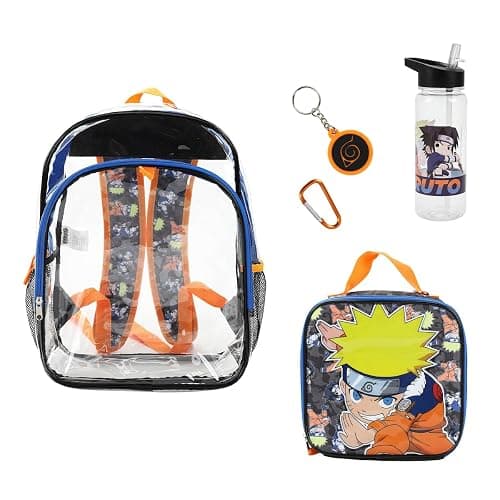 Bioworld Naruto 5-Piece Backpack & Lunchbox Set With Water Bottle - Image 1