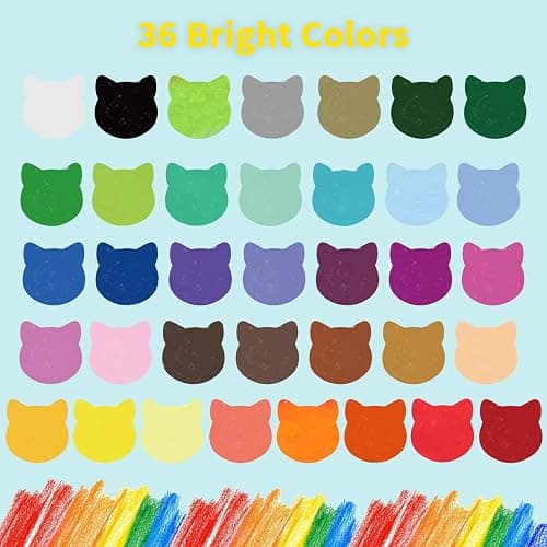 Prudiut 36 Color Silky Twistable Crayons for Artist, Washable Art Supplies, Multicultural Pastel Gel Crayons, Easy Grip Coloring Gift thumbnail 3