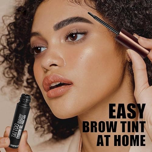 Cilrofelr Tattoo Peel Off Eyebrow Gel, Easy Tattoo Brow Peel Off Gel, Last Up to 3 Days, Waterproof, Transfer-proof, For Fuller & Defined Looking Brows, Dark Brown (2 Pack) thumbnail 6