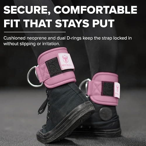 Women's Ankle Strap for Cable Machines & Resistance Bands: Gym & Home Workout Cuff Attachment for Leg Extensions, Kickbacks, Hip Abductors - Booty Exercises thumbnail 6
