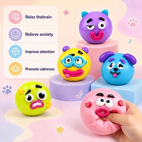 Smushers Squishy Curiosities - Ultra-Soft Slow Rising Stress Relief Toy for Adults, Cute Sensory Fidget Squeeze Toy, Stress Relief Desk Decor Gift（Blue） thumbnail 4