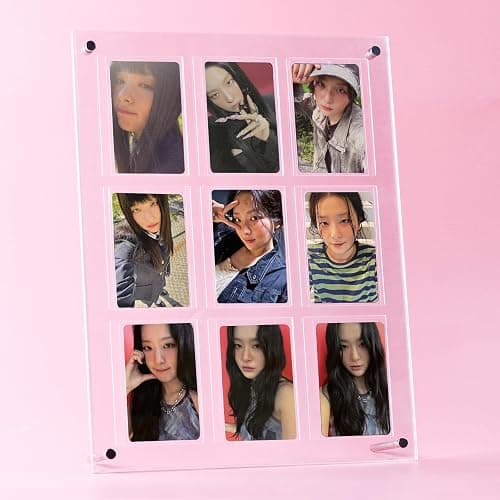 Baskiss Standing Card Holder, Ultra Clear Acrylic Display, 66 x 91 mm Trading Cards Cases Protectors for Kpop Photocard Sports Baseball Basketball Photo Showcase with Screws (9Cards) thumbnail 7