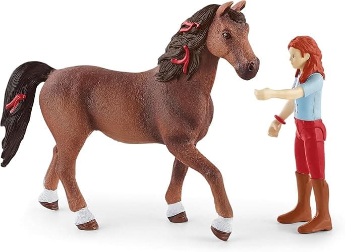 Schleich Horse Club - Complete 40PC Horse Club Rider Playset - Hannah, Sofia, Lisa and Sarah Poseable Rider Figures with Horses and Riding Accessories - Equestrian Toy Set for Kids Ages 5+ | 72221 thumbnail 11