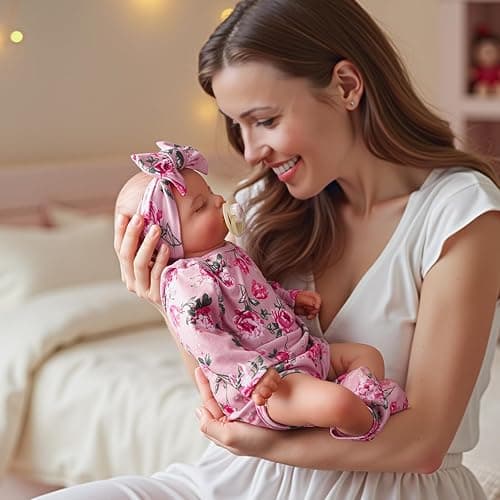 BABESIDE Lifelike Reborn Baby Dolls - Sleeping Realistic Newborn Soft Body Real Life Girl Dolls with Accessories Gifts for Kids Age 3 + & Collection, 20 inches thumbnail 2