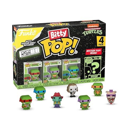 Funko Bitty POP! Teenage Mutant Ninja Turtles (TMNT) - Shredder, 4-Pack - 8-Bit Raphael, 8-Bit Donatello, 8-Bit Leonardo and A Surprise Mystery Mini Figure - 0.9 Inch (2.2 Cm) Collectable - Gift Idea thumbnail 13