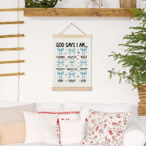 RYYCDOI Light Blue Bows Coquette Room Bathroom Decor for Teen Girls Nursery 12x16 Inch thumbnail 6