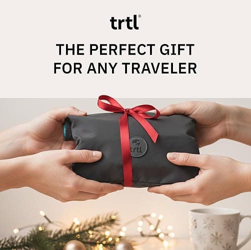trtl Pillow - Scientifically Proven, Super Soft Neck Support Travel Pillow for Sleeping - Lightweight and Machine Washable - Ergonomic Design for Traveling on Airplanes, Cars, and Trains - Black thumbnail 3