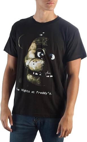 Five Nights at Freddy's Black T-Shirt thumbnail 2