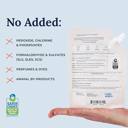 Miss Mouth's Messy Eater Stain Treater - 32oz Refill - Newborn & Baby Essentials - No Dry Cleaning Food, Grease, Coffee Off Laundry, Underwear, Fabric thumbnail 6