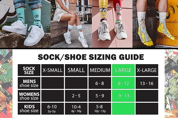 Odd Sox – SpongeBob & Patrick Crew Socks - Official Nickelodeon Funny 90s Cartoon Socks - Size for Men & Women, Bright Novelty Crazy Sock, Comfy Cotton Blend, Fun Gift for TV Fans, Teens & Adults thumbnail 6