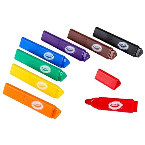 Crayola Triangle Toddler Markers (8ct), Easy Grip Washable Markers for Toddlers, Arts & Crafts Supplies, Coloring for Young Kids, Nontoxic thumbnail 4