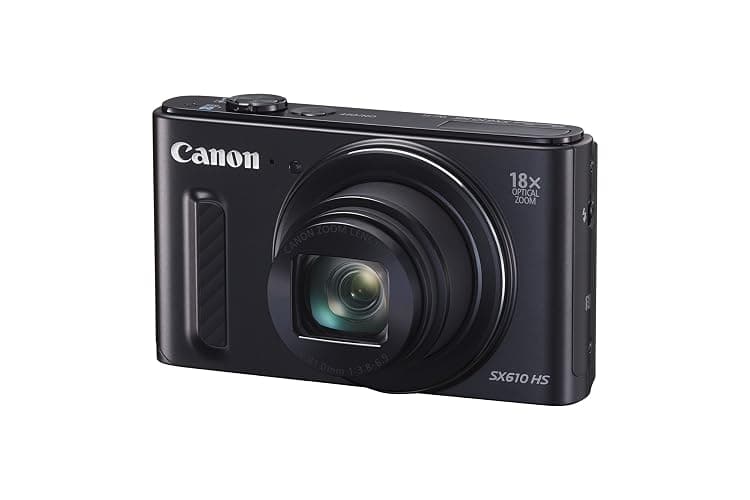 Canon PowerShot SX610 HS Point and Shoot Digital Camera - Black (20.2 MP, 18x Optical Zoom) 3-Inch LCD (Renewed) - Image 1