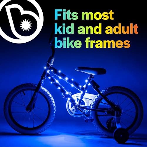 Brightz CosmicBrightz LED Bike Frame Rope Light - 6.5-Foot String Rope - Battery-Powered with On/Off Switch - Ultra Bright Color Keeps Your Ride Fun and Safe for Kids, Teens, & Adults thumbnail 4